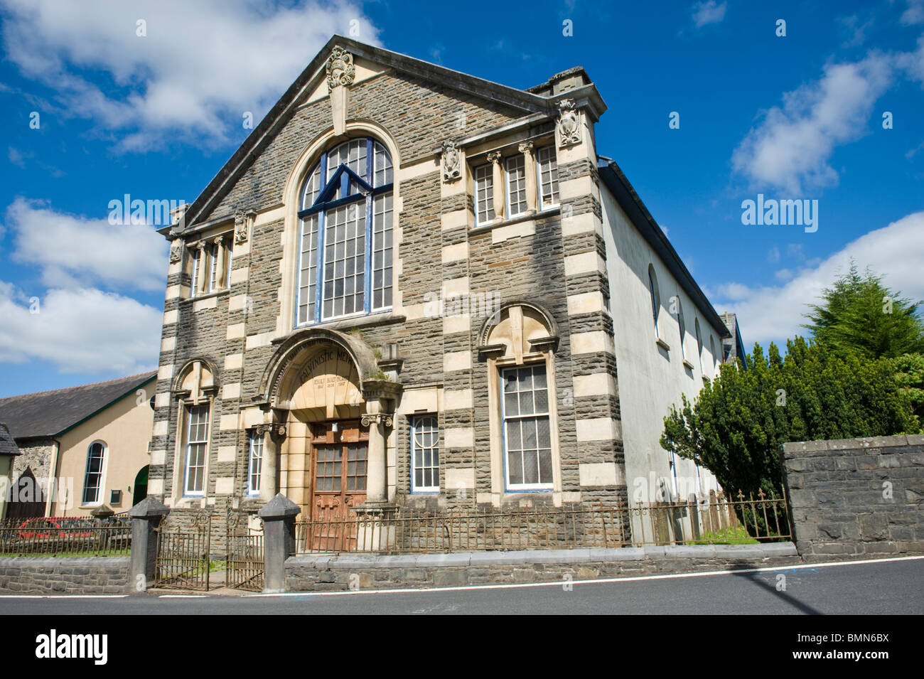 Calvanistic chapelle méthodiste à Llanwrtyd Wells Powys Pays de Galles UK Banque D'Images