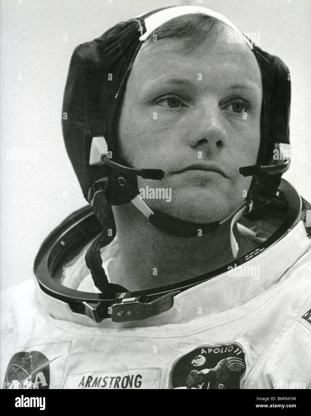 L'astronaute américain Neil Armstrong - sur la mission Apollo en 1969, lorsqu'il est devenu le premier homme à marcher sur la Lune Banque D'Images