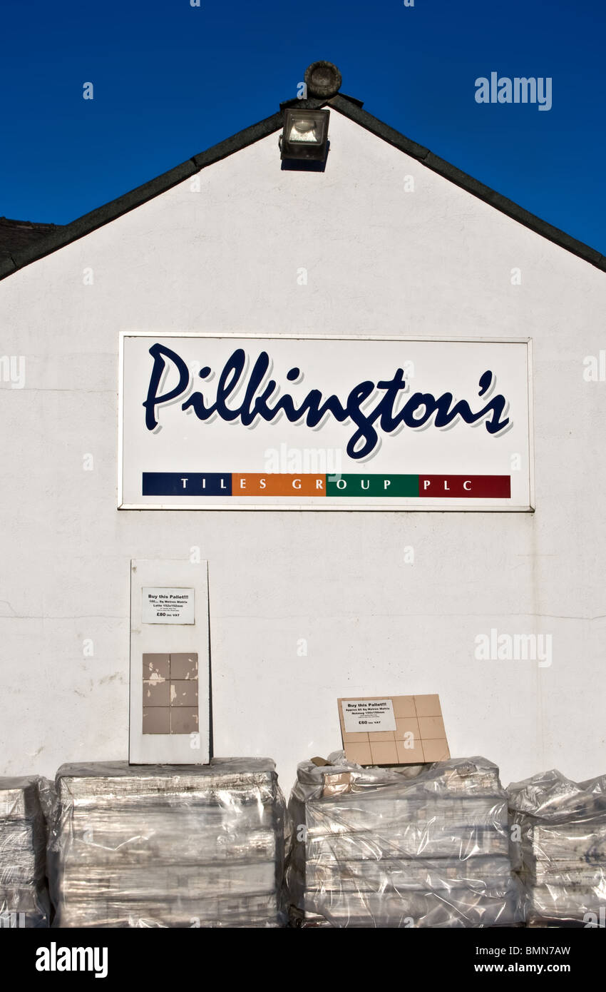 Pilkingtons carreaux, magasin d'usine, Salford, Greater Manchester, UK Banque D'Images