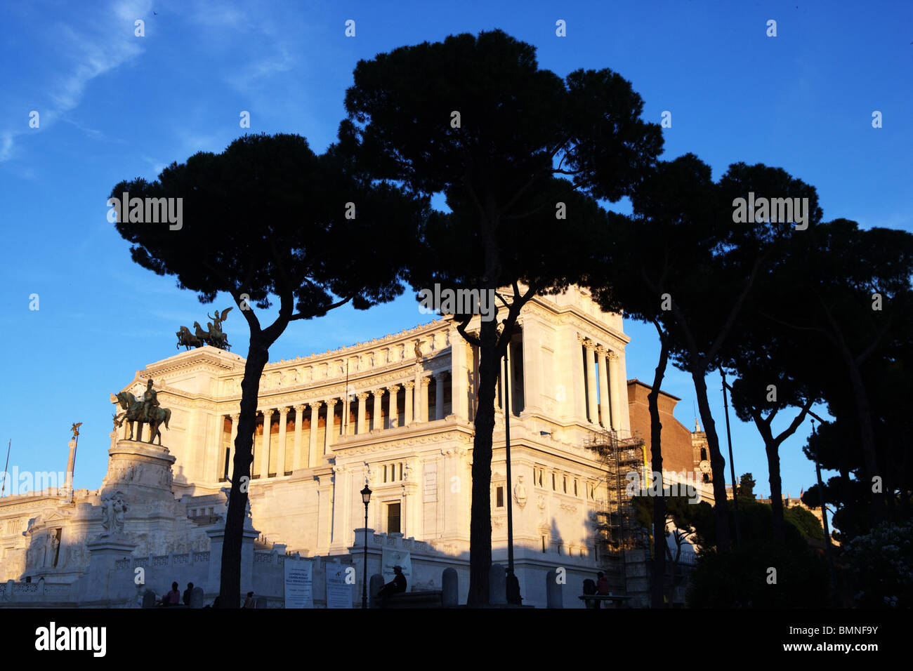 La Piazza Venezia Vue panoramique de 'War Memorial' Vittoriano Rome Italie Europe Banque D'Images