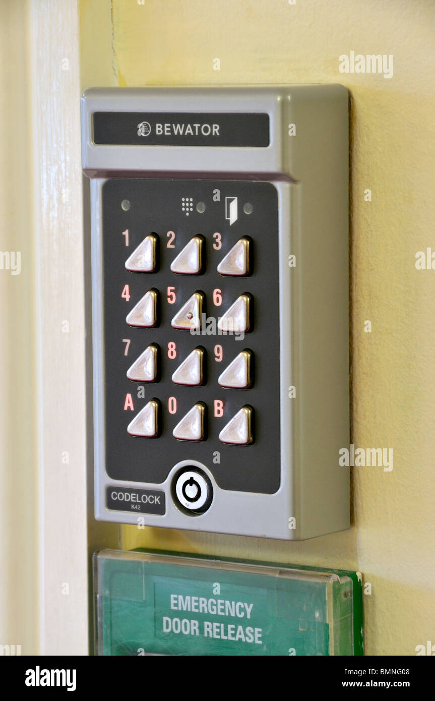 Bewator codelock K42 Clavier numérique système d'entrée de porte. Banque D'Images