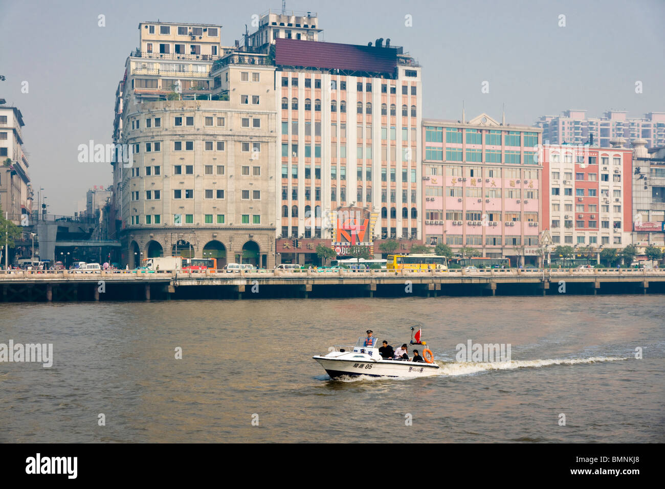 Chine Guangzhou Canton Cityscape Riverscape Banque D'Images