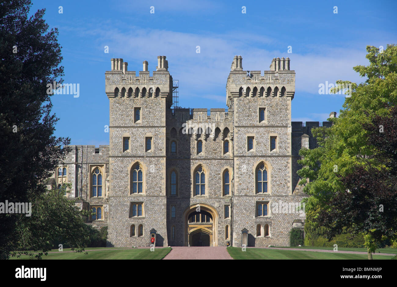 Le Château de Windsor à partir de la Longue Marche Banque D'Images