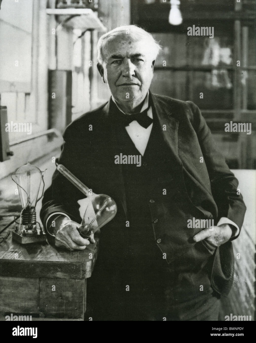 THOMAS Alva Edison (1847-1931) physicien et inventeur américain Banque D'Images