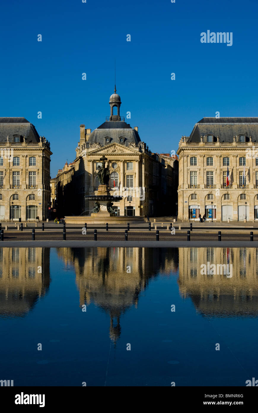 Bordeaux, Place De La Bourse Banque D'Images