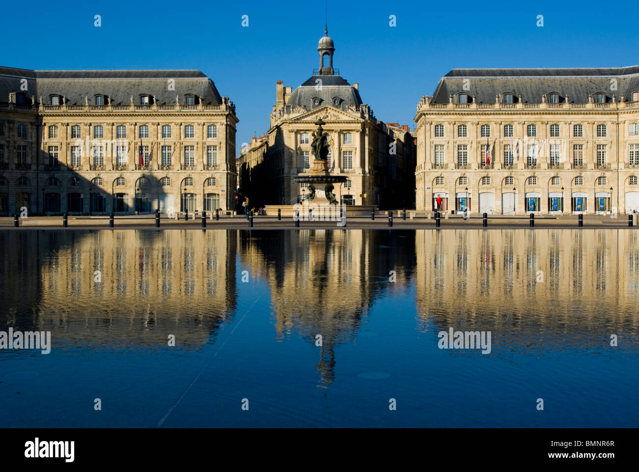 Bordeaux, Place De La Bourse Banque D'Images