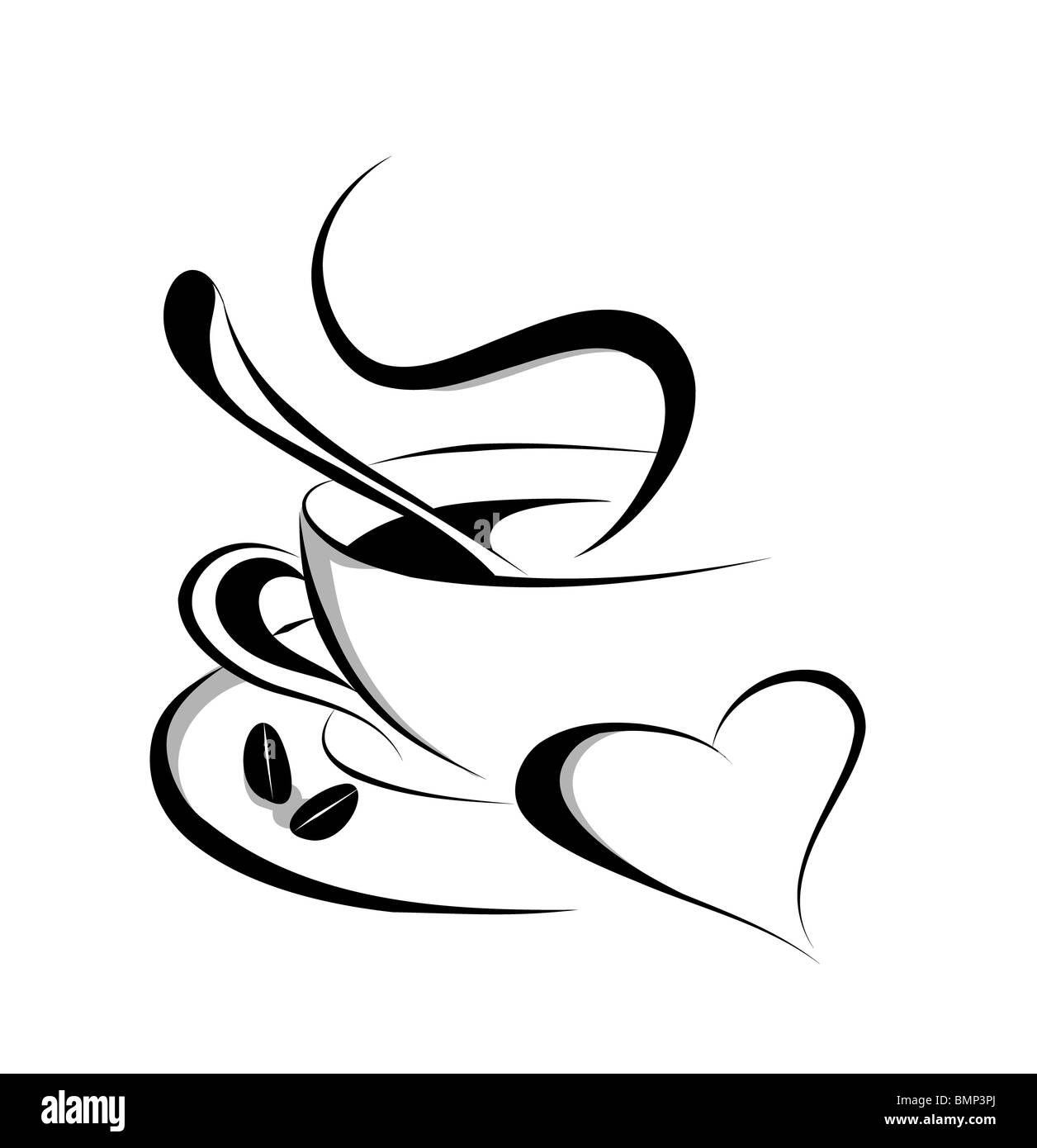 Amour de café Banque D'Images