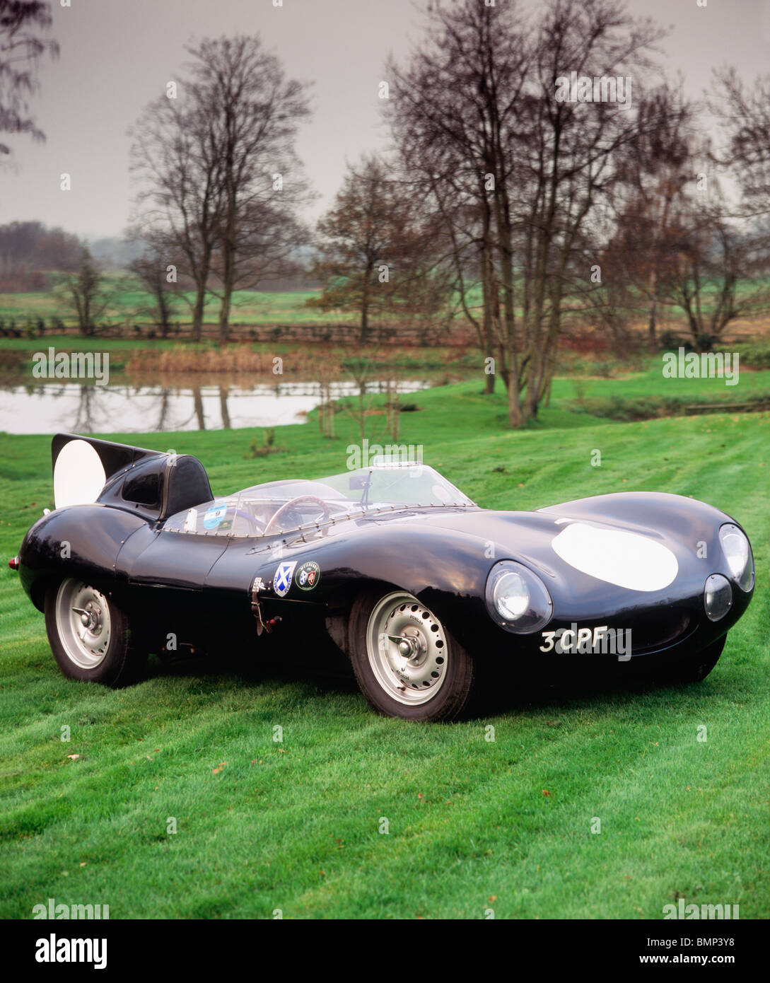 Jaguar XKSS713 406. Par l'usine Jaguar en 1954, et a remporté le 1955 12 heures de Sebring avec Mike Hawthorn et Phil Walters Banque D'Images