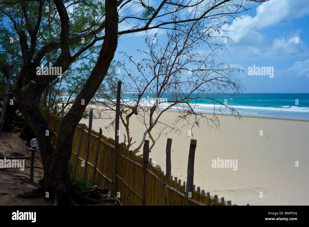Tofo beach dans la province d'Inhambane, au Mozambique, l'Afrique. Banque D'Images