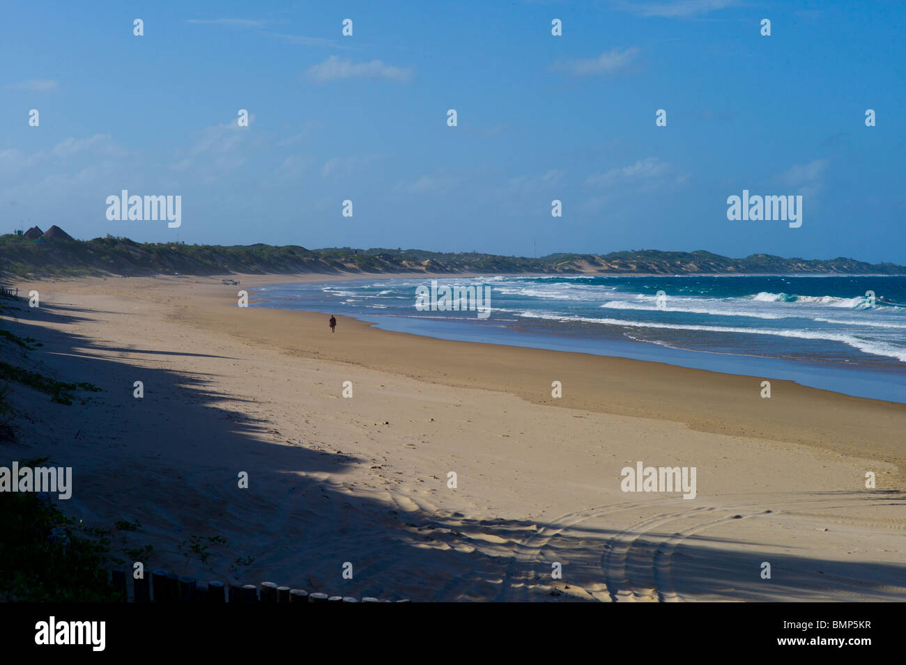 Tofo beach dans la province d'Inhambane, au Mozambique, l'Afrique. Banque D'Images