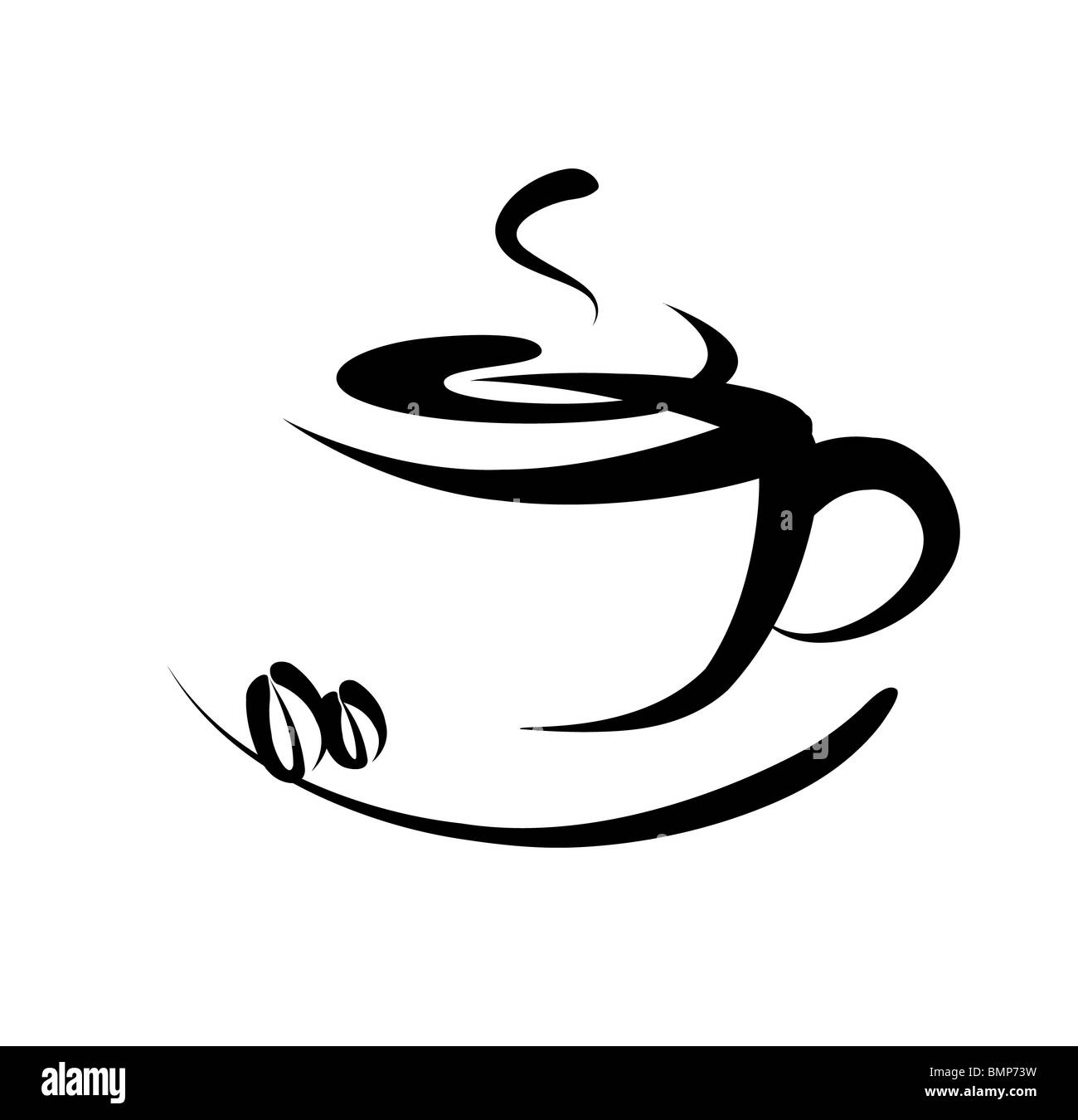 Café signe Banque D'Images
