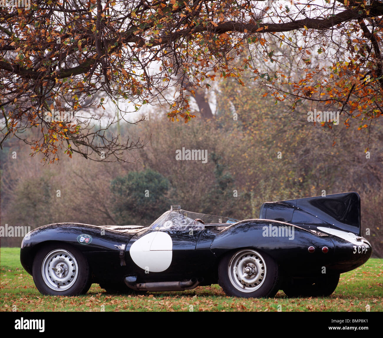 Jaguar XKSS713 406. Par l'usine Jaguar en 1954, et a remporté le 1955 12 heures de Sebring avec Mike Hawthorn et Phil Walters Banque D'Images
