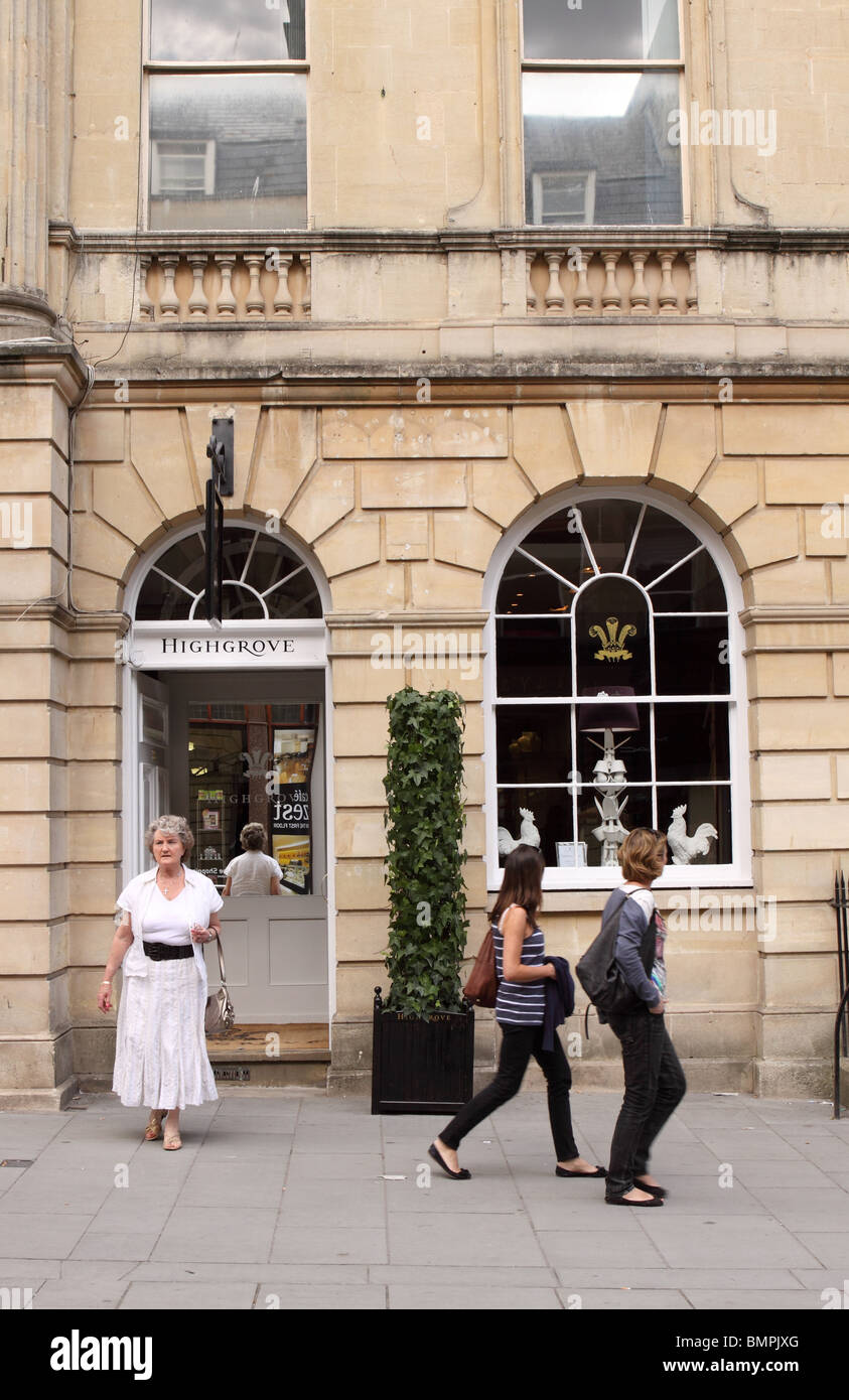 La boutique Highgrove dans Milsom Street baignoire administré par le Prince Charles et le Duché de Cornouailles ouvert Juin 2010 Banque D'Images