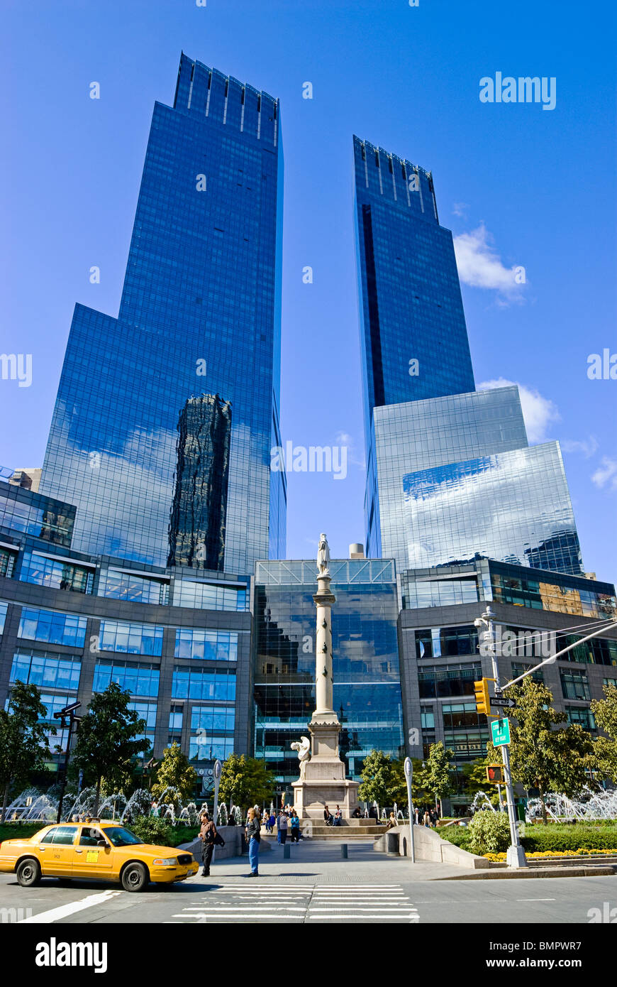 Time Warner Center, Columbus Circle, New York City. Banque D'Images