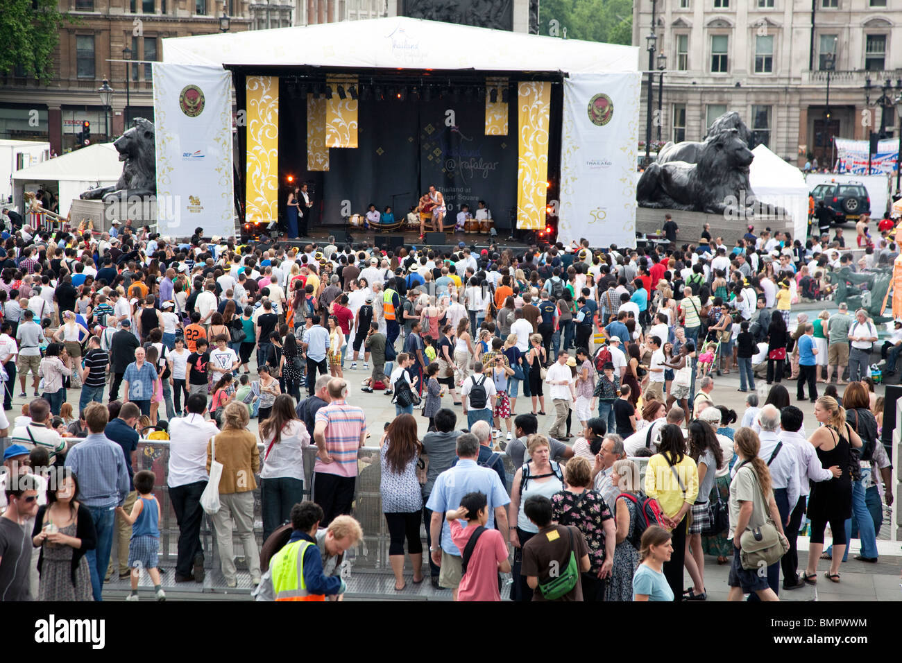 Festival thaïlandais à Trafalgar Square, Londres Banque D'Images