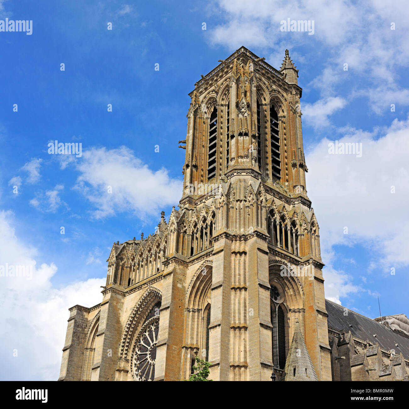 La cathédrale de Soissons, Aisne, Picardie, France Banque D'Images