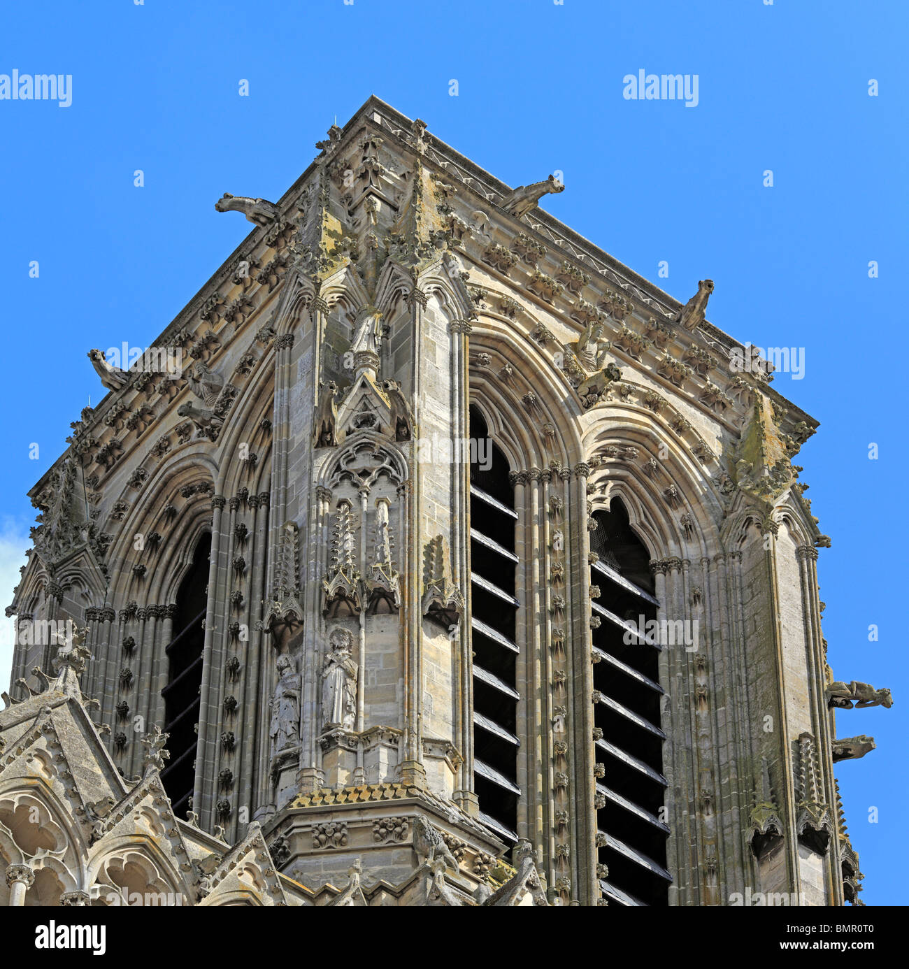 La cathédrale de Soissons, Aisne, Picardie, France Banque D'Images