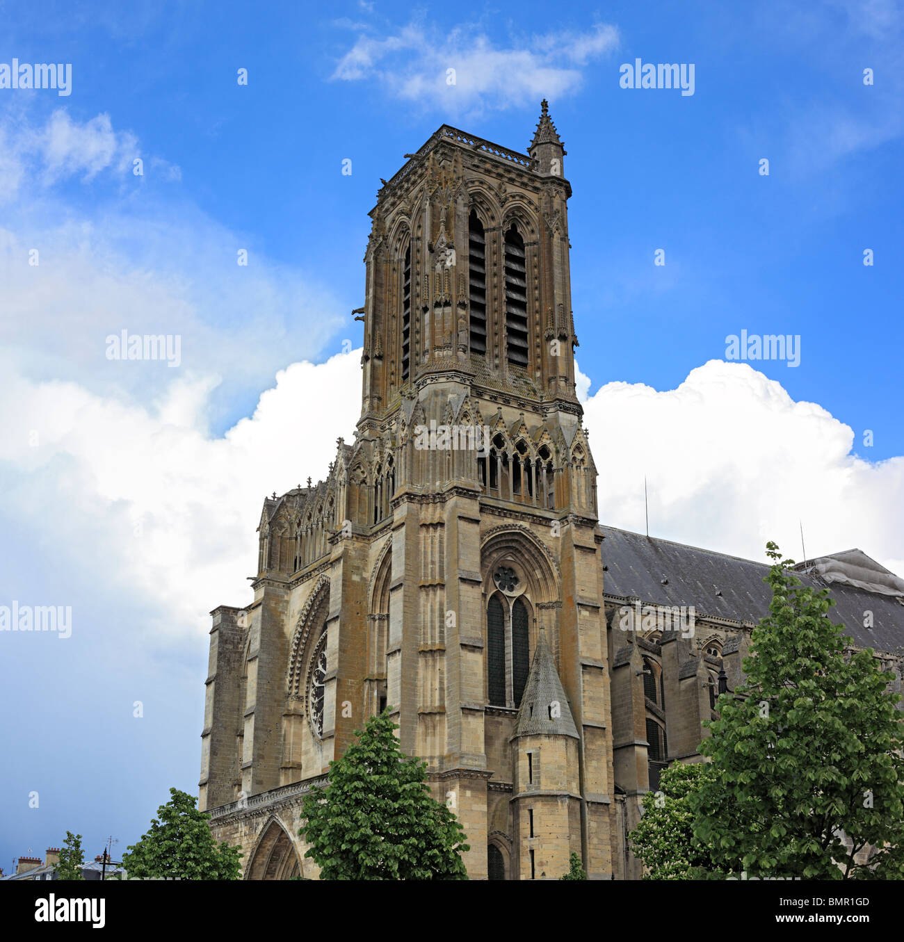 La cathédrale de Soissons, Aisne, Picardie, France Banque D'Images