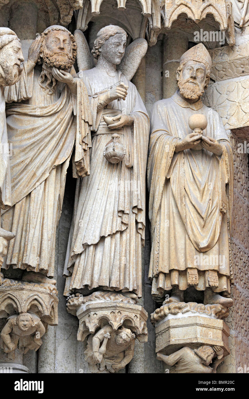 Cathédrale Notre-Dame d'Amiens, UNESCO World Heritage Site, Amiens, Somme, Picardie, France Banque D'Images