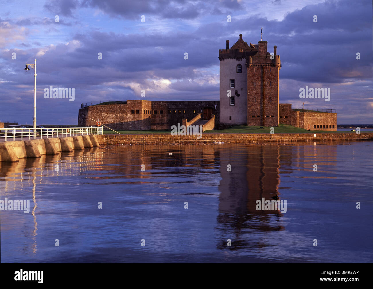 Broughty Castle at harbour, Broughty Ferry, Dundee, Ecosse, Tayside Banque D'Images