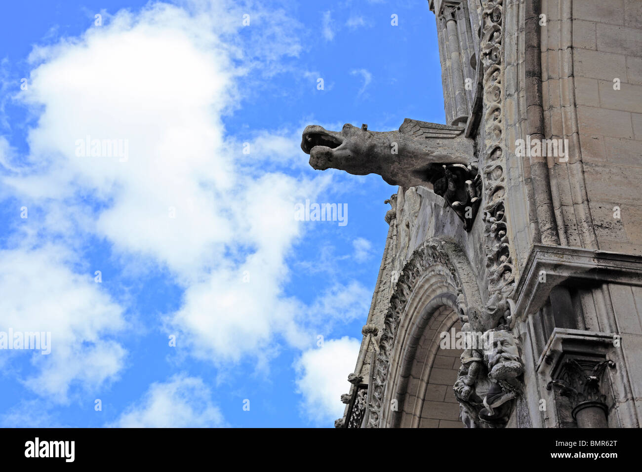 Cathédrale Notre-Dame de Laon, Laon, Aisne, Picardie, France Banque D'Images