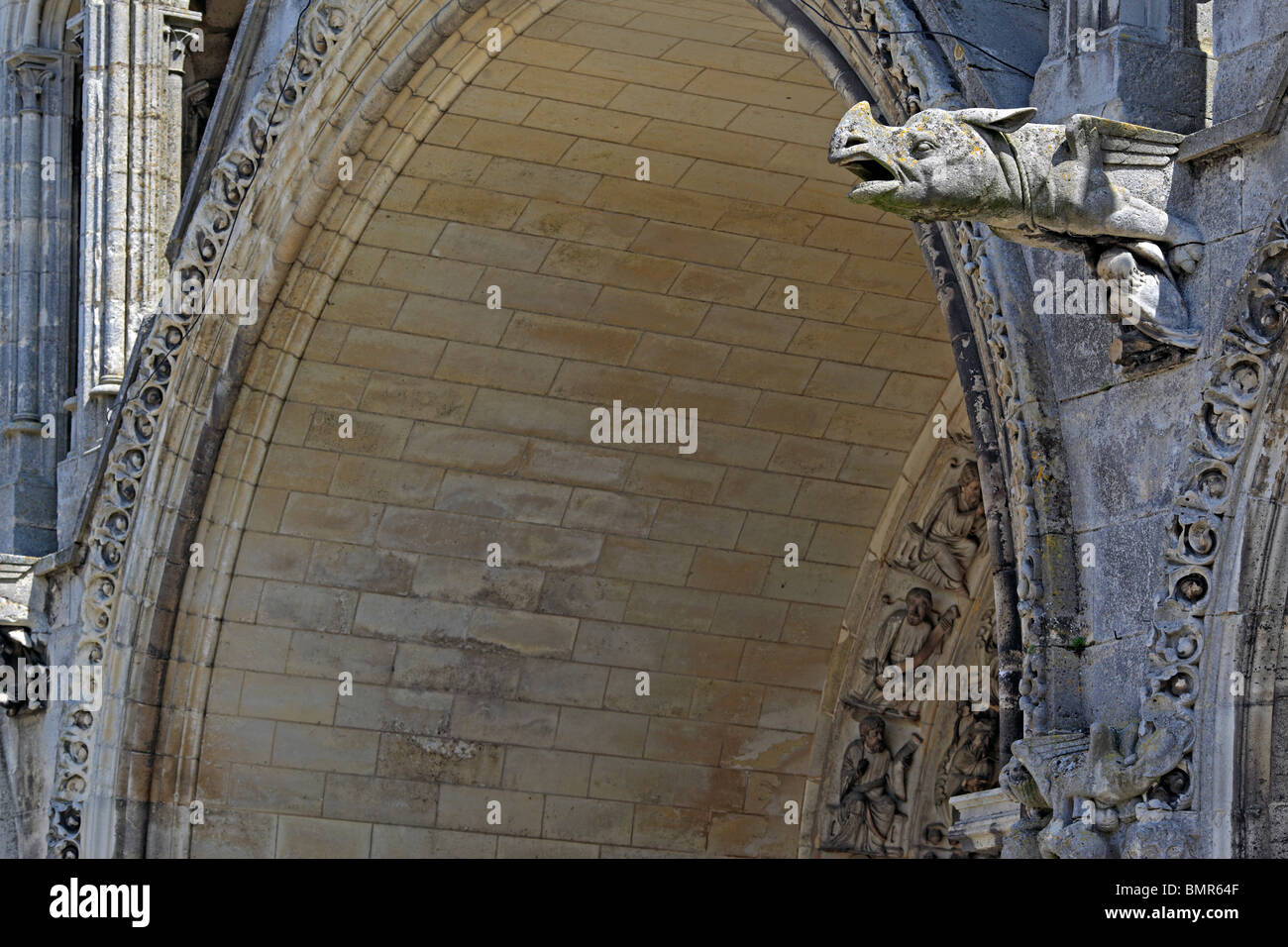 Cathédrale Notre-Dame de Laon, Laon, Aisne, Picardie, France Banque D'Images