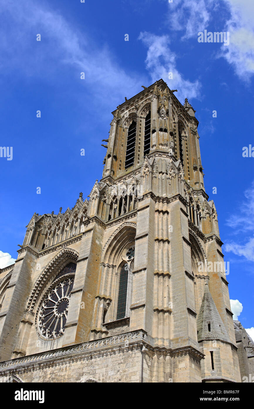 La cathédrale de Soissons, Aisne, Picardie, France Banque D'Images