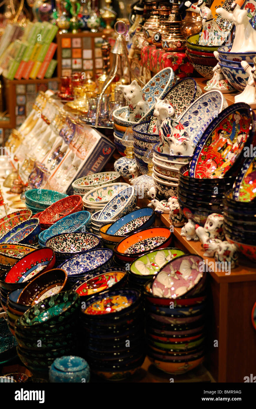 Istanbul. La Turquie. Le Grand Bazar, le quartier de Sultanahmet. Banque D'Images