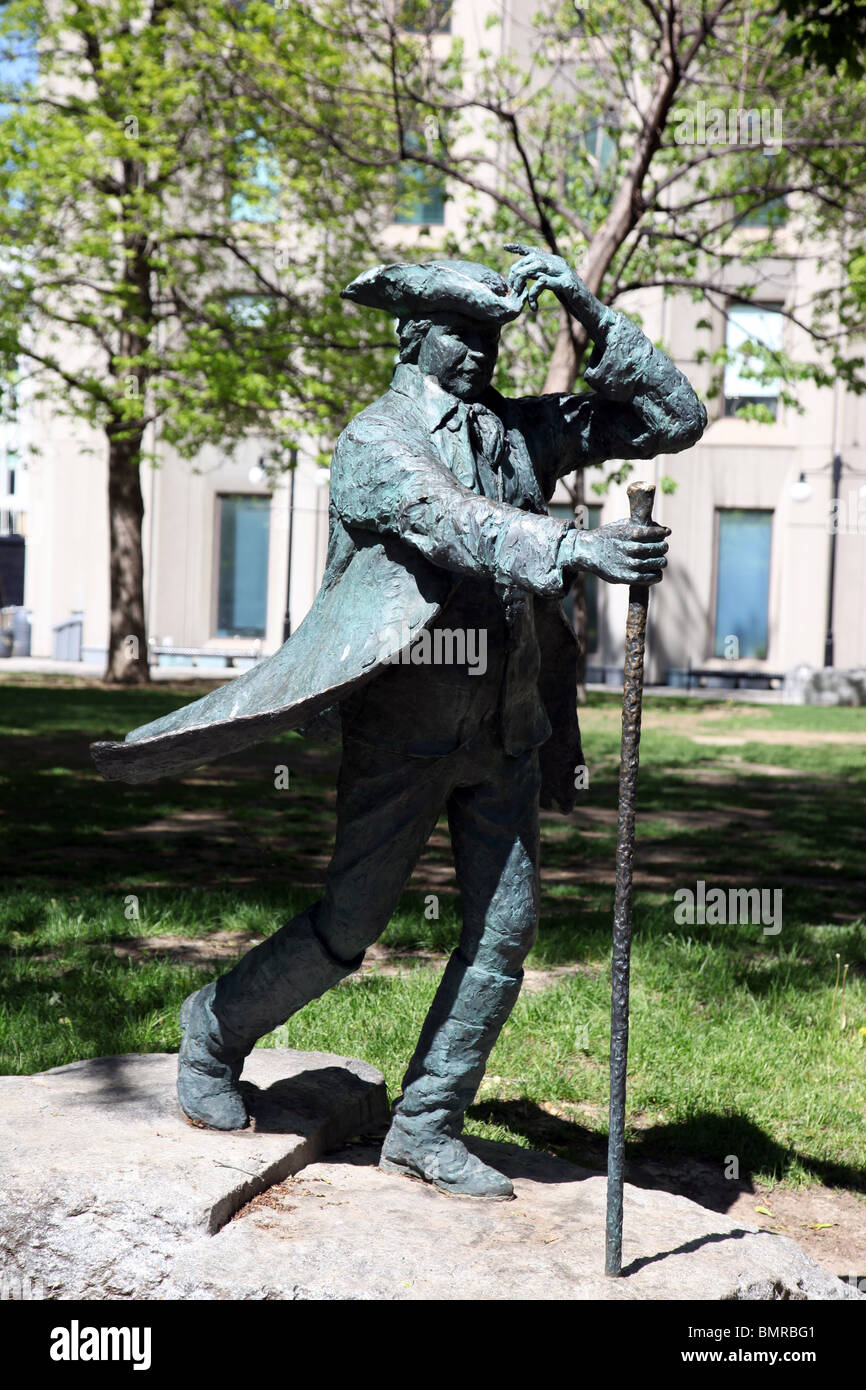 Statue de James McGill College Montréal, fondateur Banque D'Images