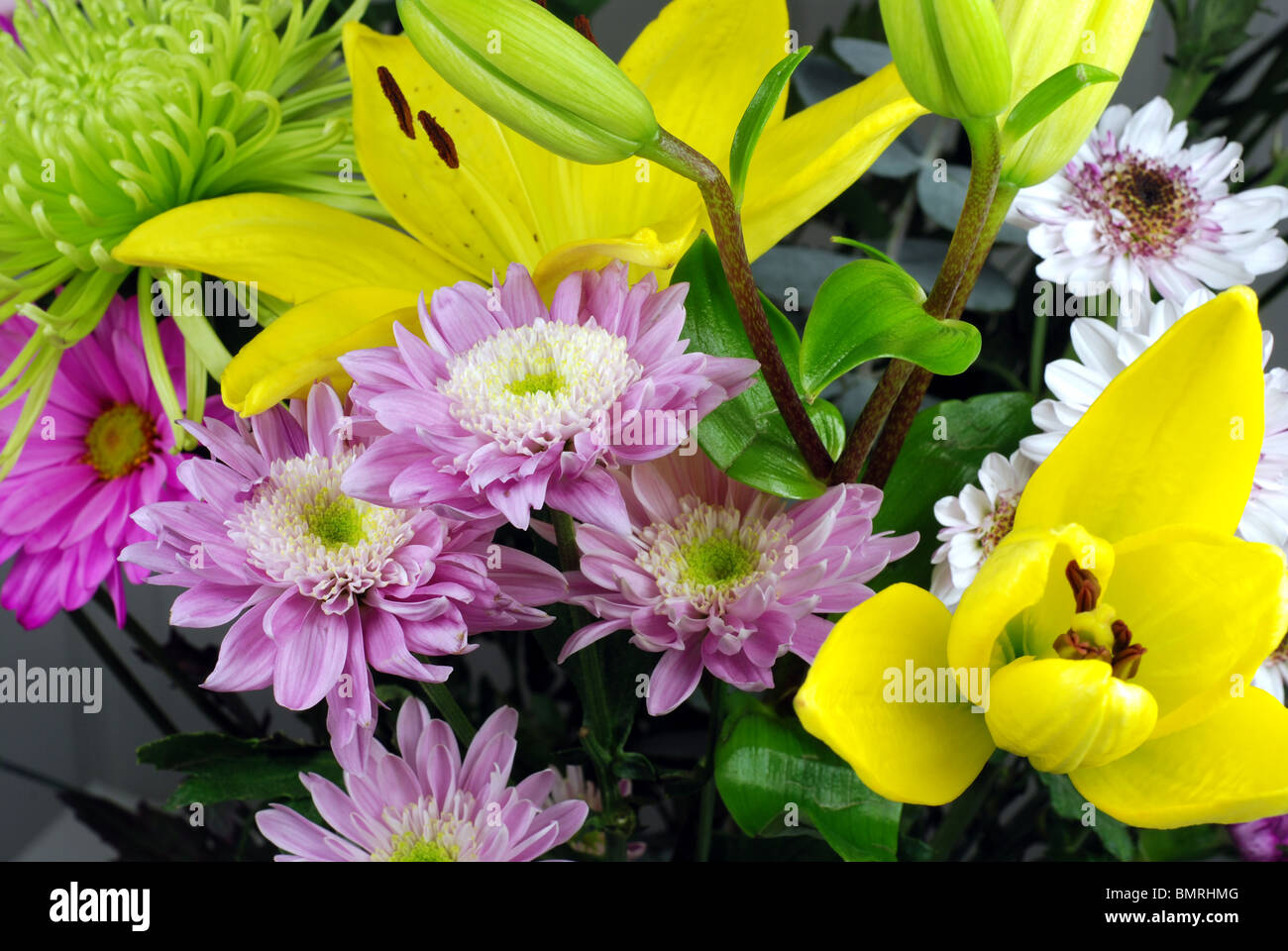 Bouquet De Différentes Fleurs Banque Dimages Photo Stock