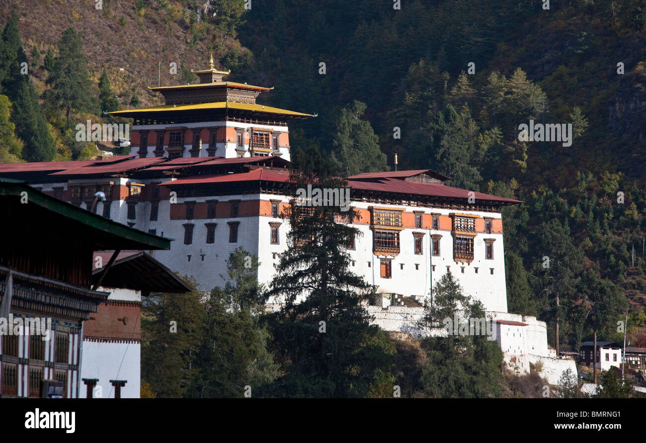 Rinpung Dzong de Paro, Bhoutan Banque D'Images