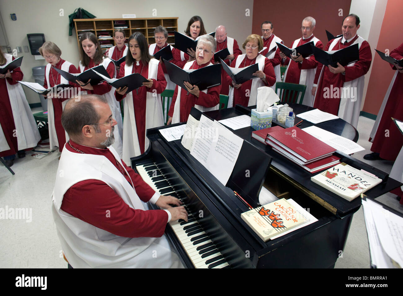 La Chorale Adultes De L Eglise Lutherienne L Eglise Evangelique Lutherienne D Amerique Elca Congregation A Austin Photo Stock Alamy