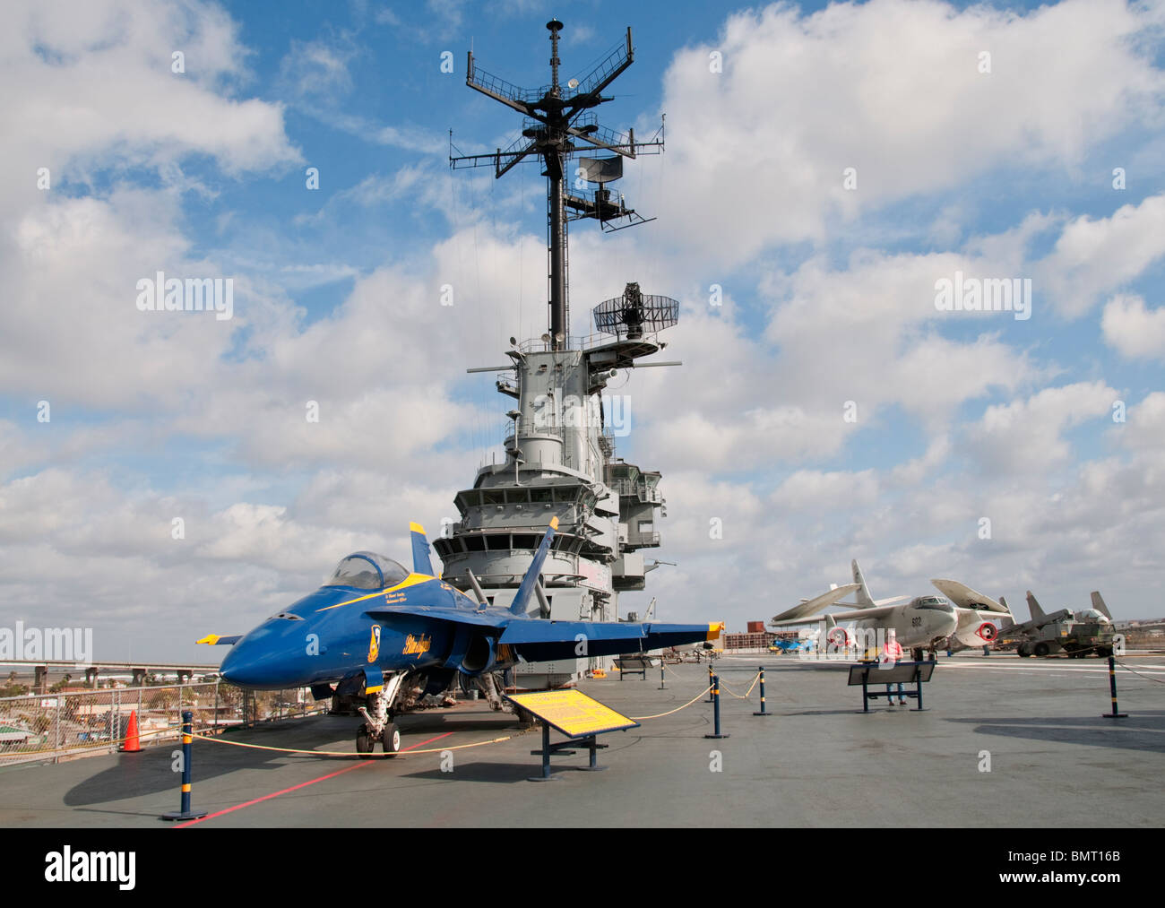 Texas, Corpus Christi, USS Lexington Museum, la seconde guerre mondiale porte-avions ère Banque D'Images
