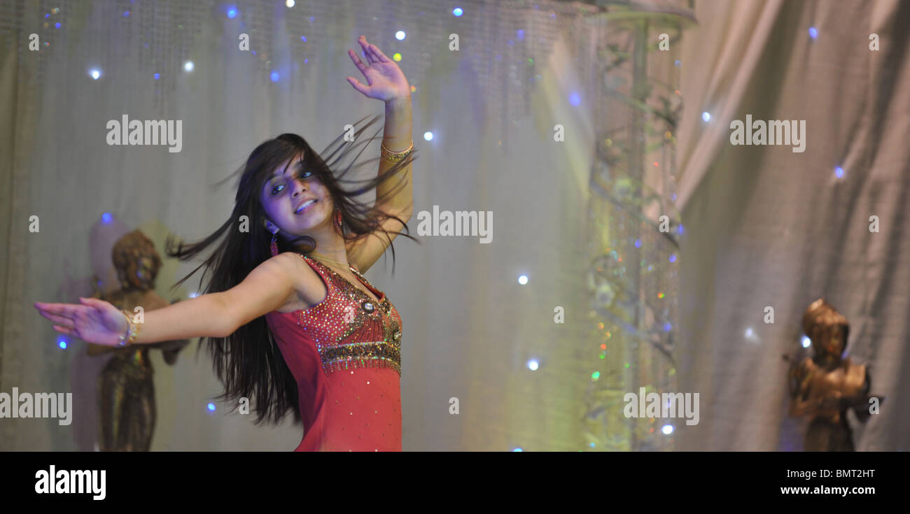 La chaleur du nord de Londres, UK de Bollywood dance championships 2008 Banque D'Images