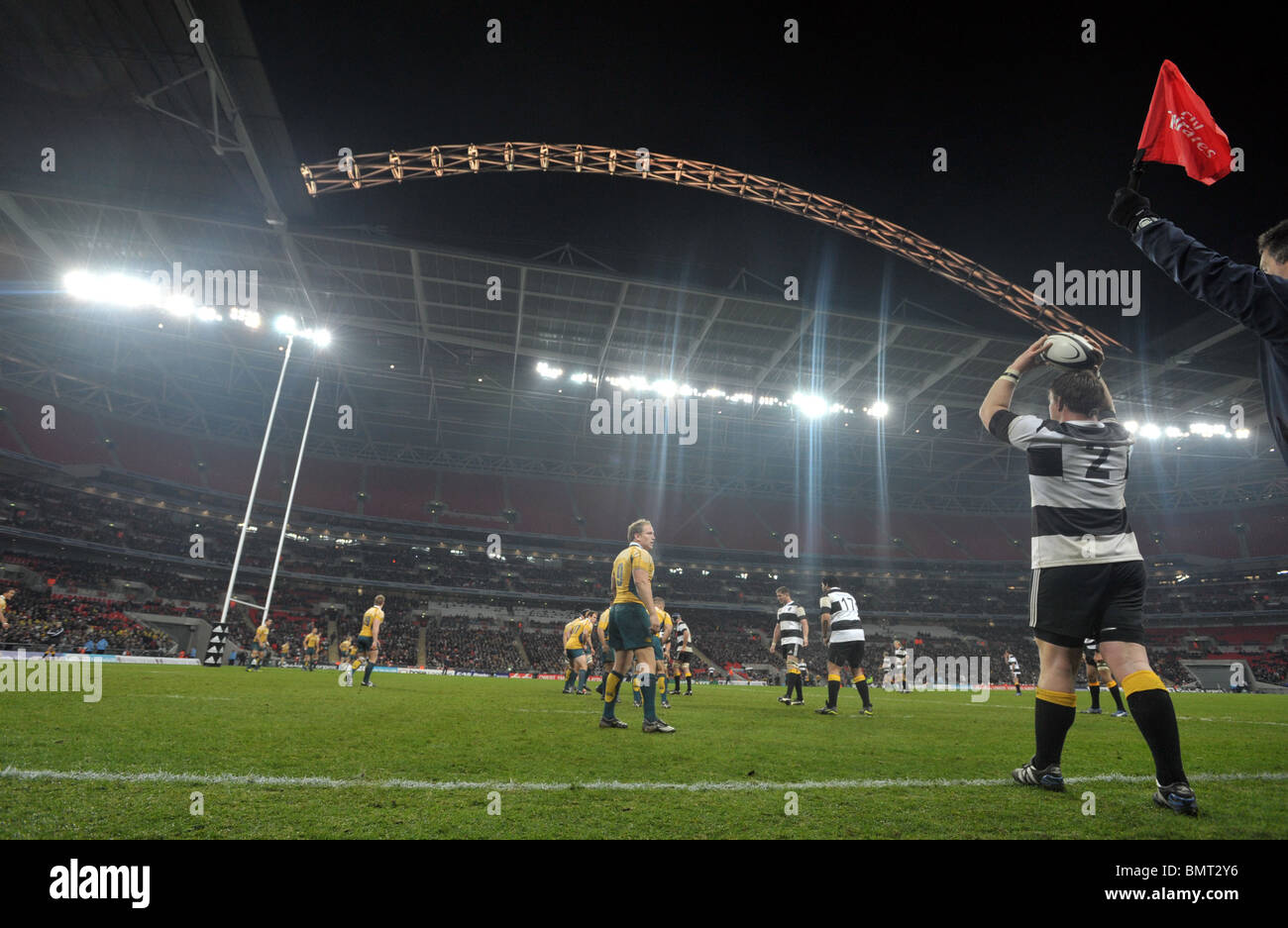 L'Afrique du Sud v Le Barbare au stade de Wembley Banque D'Images