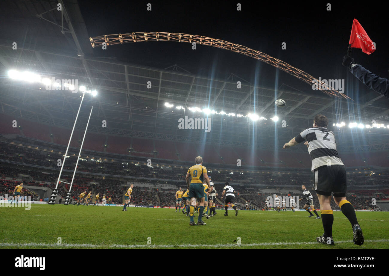 L'Afrique du Sud v Le Barbare au stade de Wembley Banque D'Images