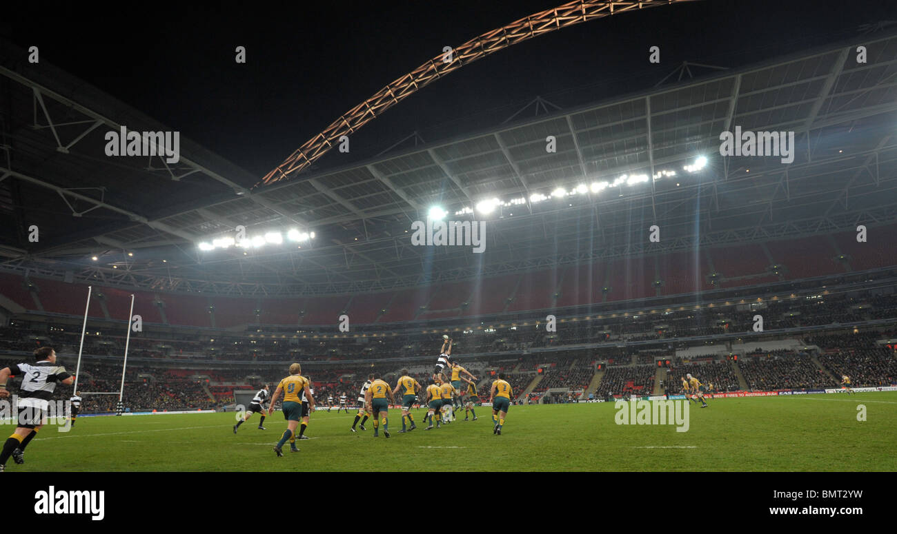 L'Afrique du Sud v les barbares au stade de Wembley Banque D'Images