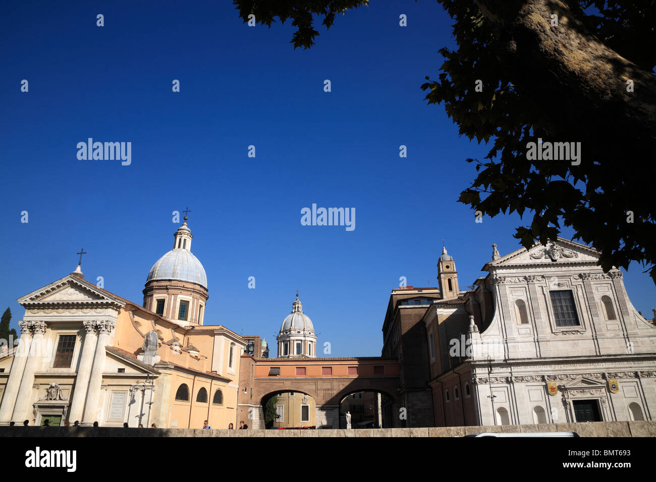 San Rocco et de San. Girolamo degli Sciavoni Lungo Tevere Augusto. Rome, Italie Banque D'Images