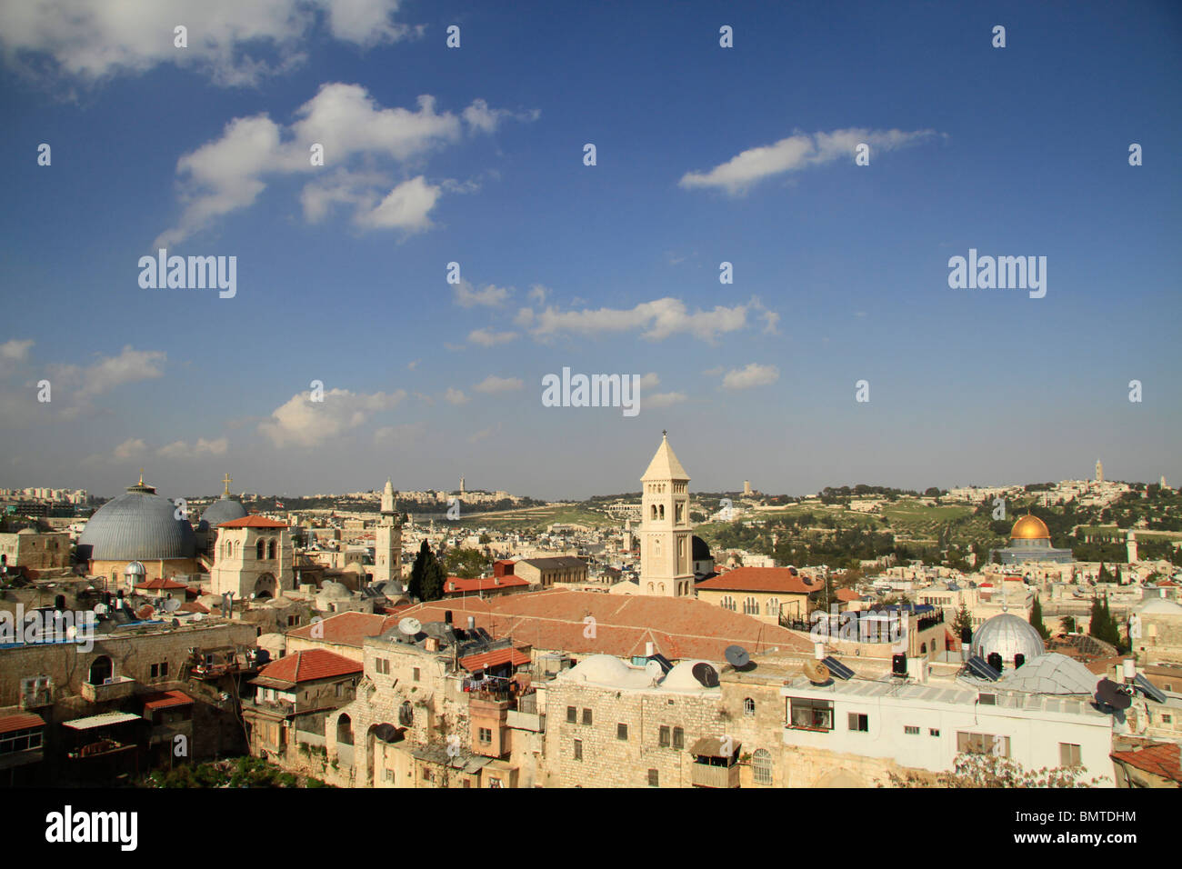 Israël, Jérusalem, une vue sur la Vieille Ville Banque D'Images