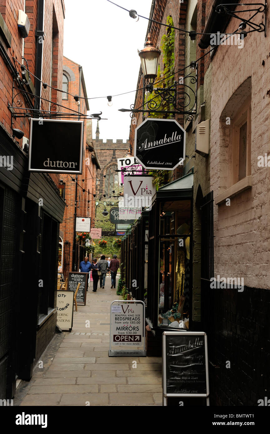 Ruelle de Eastgate, Chester, Cheshire Banque D'Images