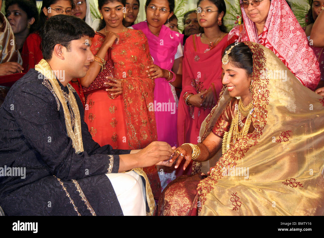 Mariage musulman en Inde Banque D'Images