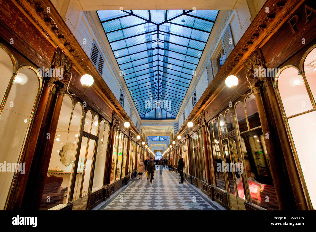 PARIS, passages couverts, PASSAGE VERO DODAT Banque D'Images