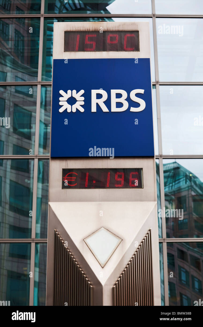 Royal Bank of Scotland siège londonien Banque D'Images