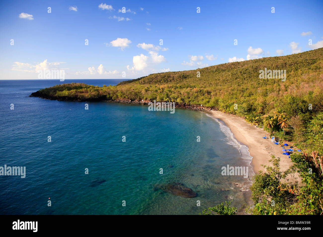 Caraïbes, St Lucia, plage de Anse Cochon Banque D'Images