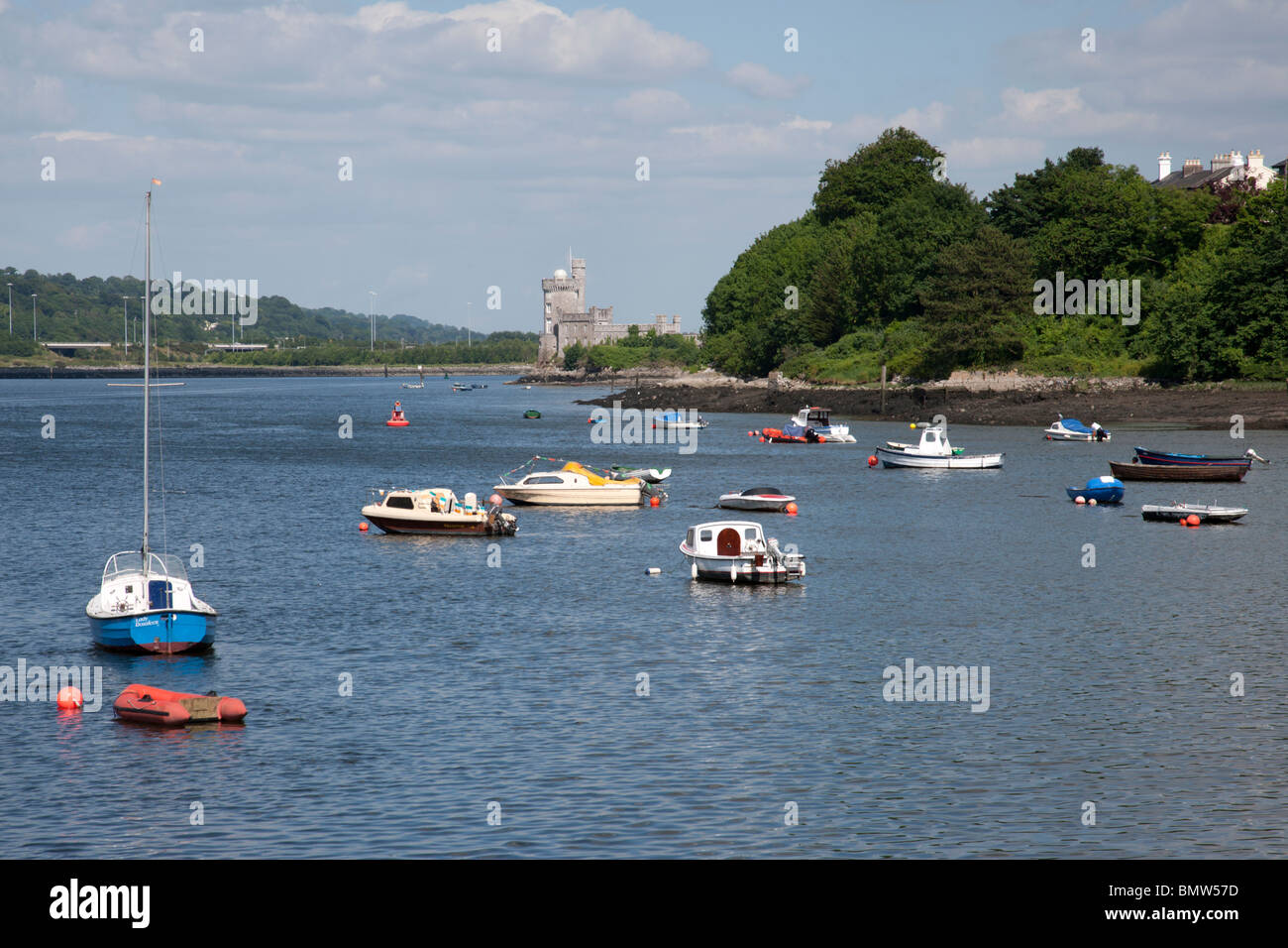 Rivière Lee et Blackrock Castle La ville de Cork, Irlande Banque D'Images