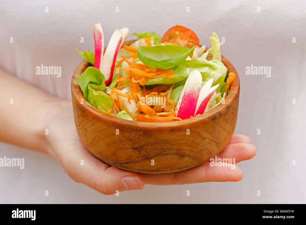 Recette salade disponible Banque D'Images