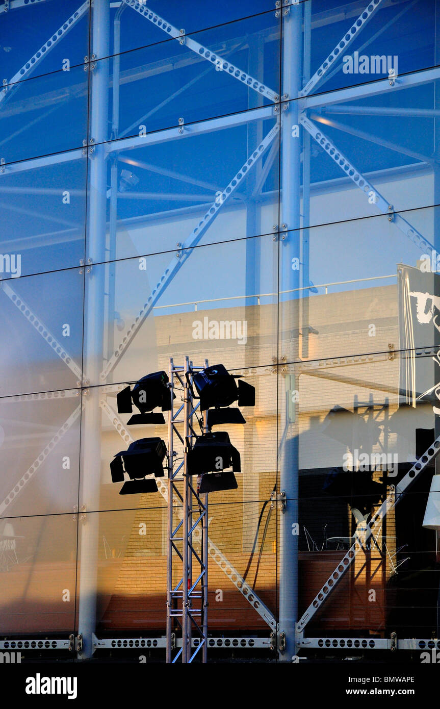 Projecteurs au British Film Institute Banque D'Images