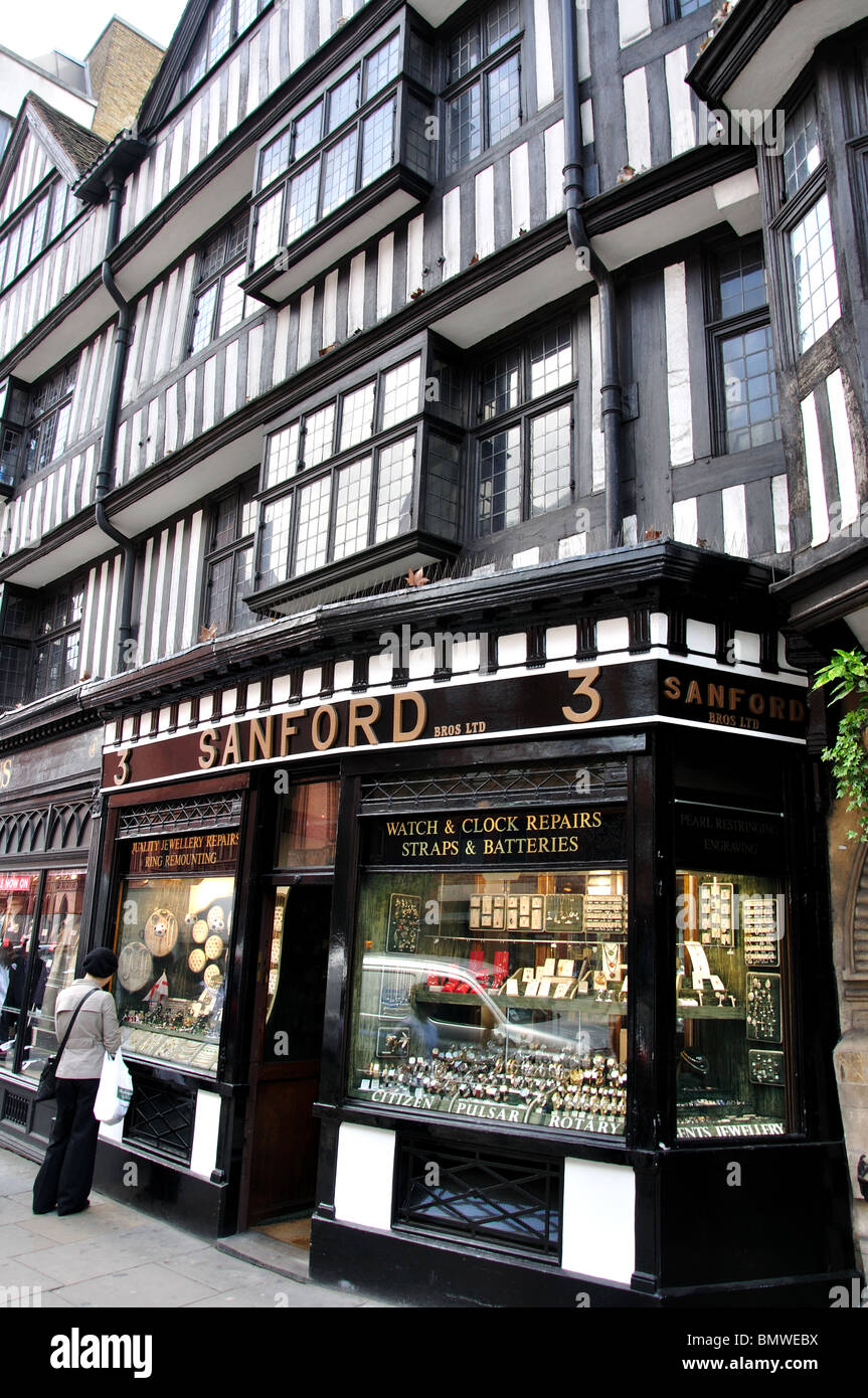 Staple Inn Bâtiments, High Holborn, London, Greater London, Angleterre, Royaume-Uni Banque D'Images