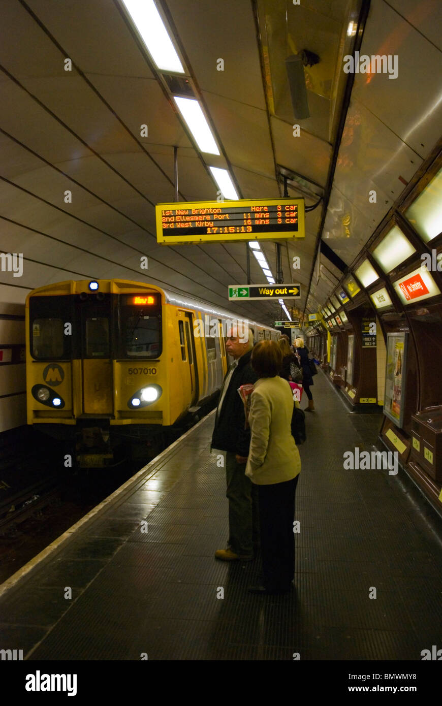 Moorstreet Wirral Line, dans le centre-ville de Liverpool Angleterre Angleterre Europe Banque D'Images