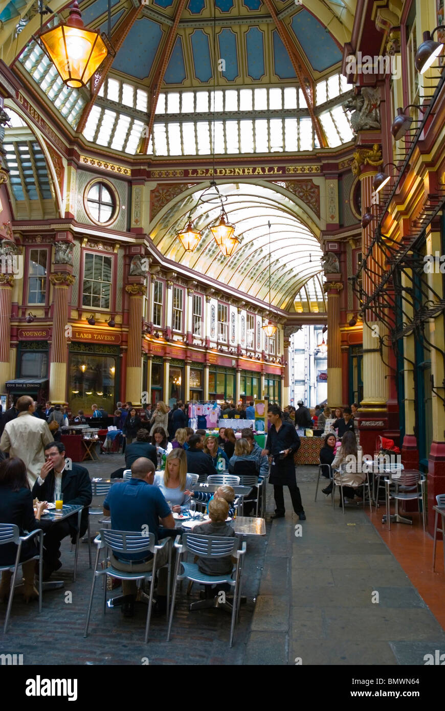 Leadenhall Market City de Londres Angleterre Royaume-uni Europe Banque D'Images